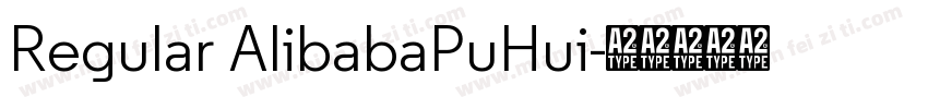 Regular AlibabaPuHui字体转换